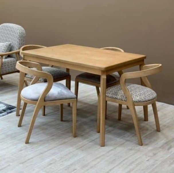 میز و صندلی ناهار خوری چهار نفره مدل رونیز