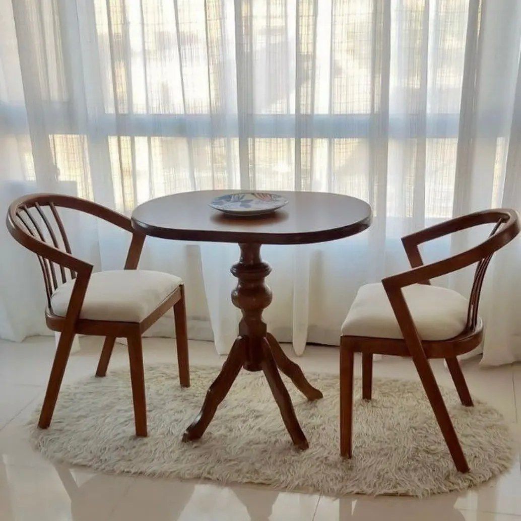 ست میز و صندلی ناهار خوری دو نفره، طرح سبدی