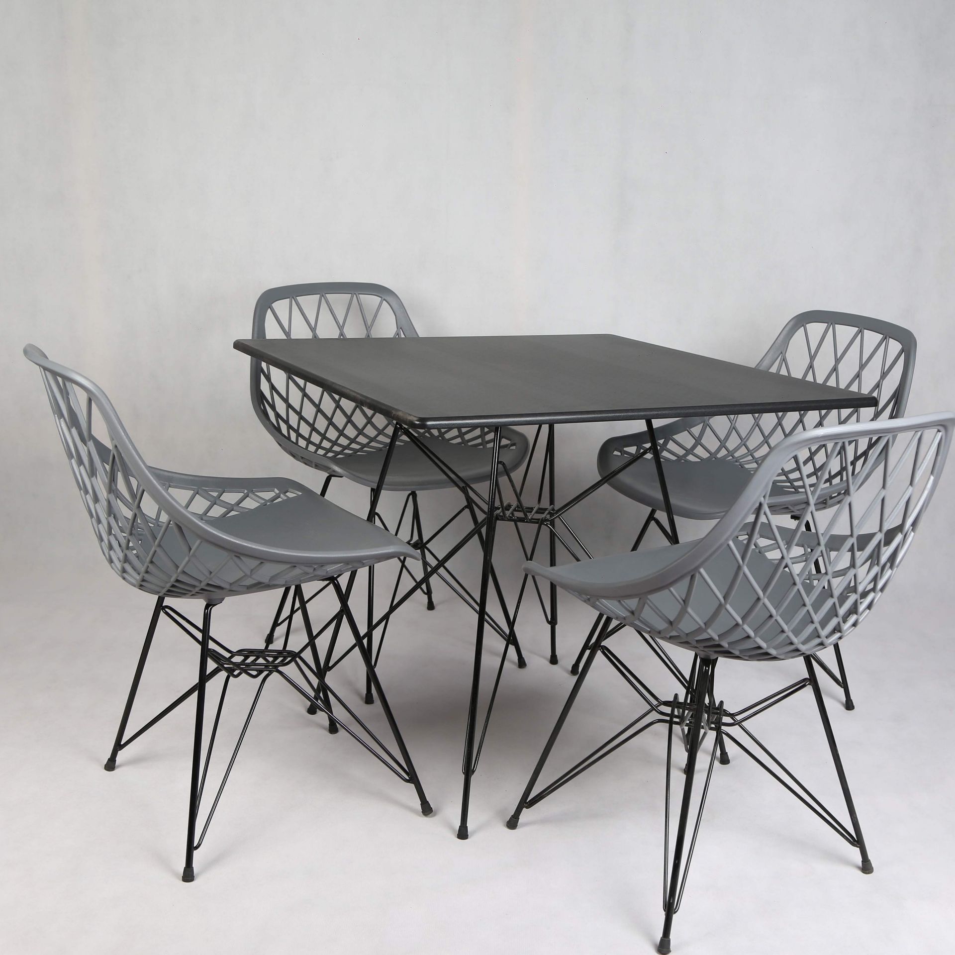 میز و صندلی ناهار خوری چهار نفره فایبر