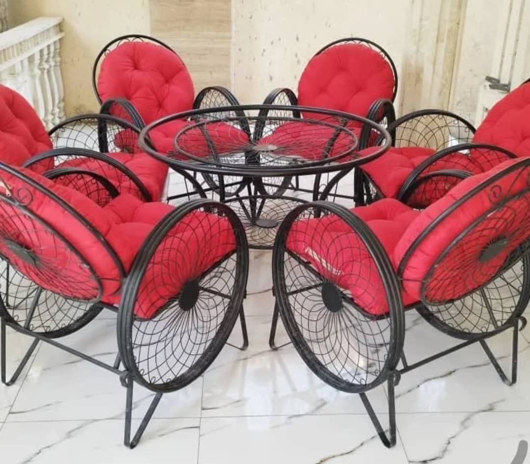 میز و صندلی باغی مدل گلبرگ چهار نفره