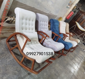 صندلی راک دسته دارمتریال چوب پارچه مرغوب