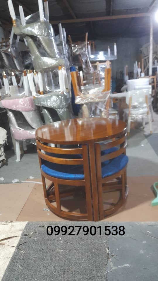 ست ناهارخوری کمجا گرد چهارنفره رنگ‌بندی ب انتخاب مشتری