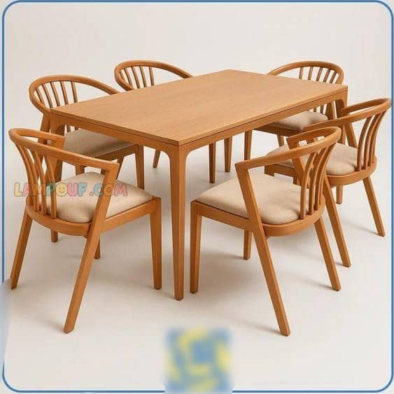 میز صندلی ناهار خوری شش نفره سبدی